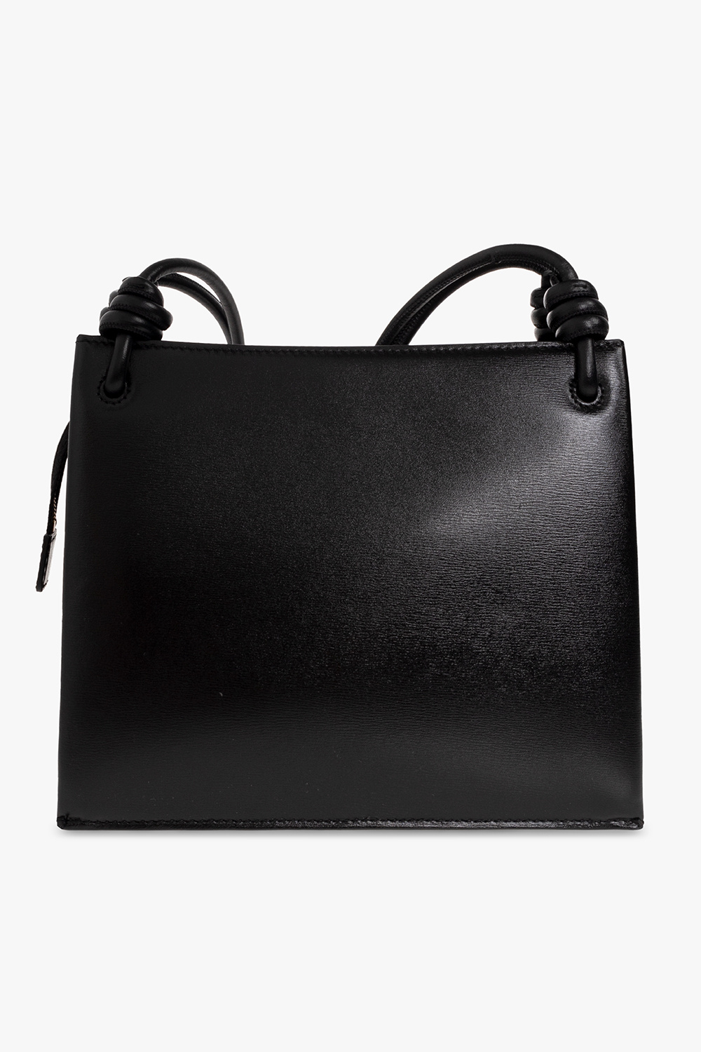 Jil Sander ☆ GIRO SHOULDER BAG SMALL [正規品/関税込] Jil Sander Small Giro Leather Crossbody Bag | Black | FARFETCH